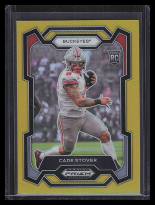 2024 Panini Prizm Draft Picks Prizms Gold Refractor 174 Cade Stover Rookie 3/10