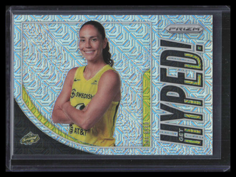 2020 Panini Prizm WNBA Get Hyped Prizms Mojo Refractor 5 Sue Bird 3/25