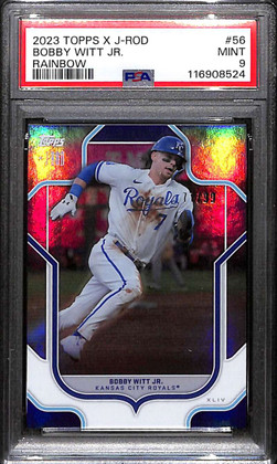 2023 Topps X J-Rod Rainbow 56 Bobby Witt Jr. 77/99 PSA 9 MINT
