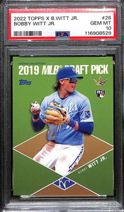 2022 Topps X Bobby Witt Jr. Crown Collection 26 Bobby Witt Jr. PSA 10 GEM MT