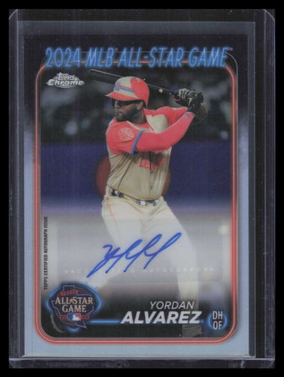 2024 Topps Chrome Update All-Star Game Autographs ASGCAYA Yordan Alvarez Auto