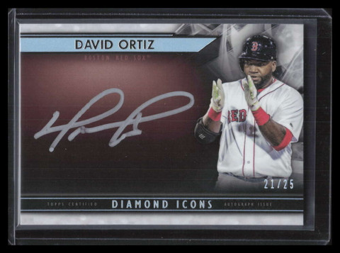 2019 Topps Diamond Icons Silver Ink Autographs SIDO David Ortiz Auto 21/25