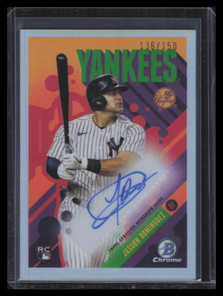 2024 Bowman Chrome Ascensions Autographs BAAJD Jasson Dominguez RC Auto 136/150