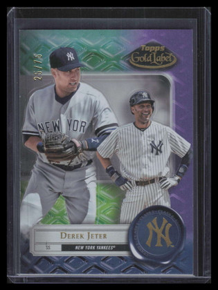 2022 Topps Gold Label Class 2 Purple 78 Derek Jeter 25/75