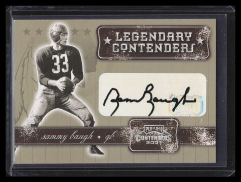 2001 Playoff Contenders Legendary Contenders Autographs 54 Sammy Baugh Auto /125 ID: 173813