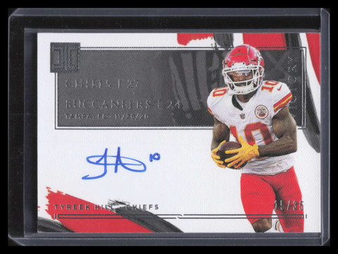 2021 Panini Impeccable Impeccable Victory Autographs 24 Tyreek Hill Auto 15/35