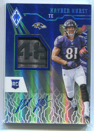 2018 Panini Phoenix Rookie Jersey Autographs Hayden Hurts RC Tag Patch Auto 1/1