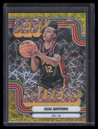 2024-25 Bowman's Best U Ballers Yellow Lazer Refractor Juju Watkins Rookie 44/75