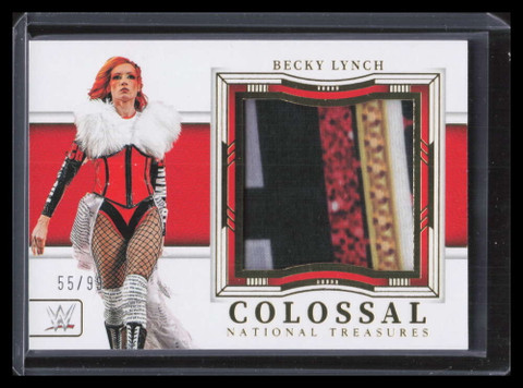 2024 Panini National Treasures Colossal Materials Becky Lynch Jumbo Patch 55/99