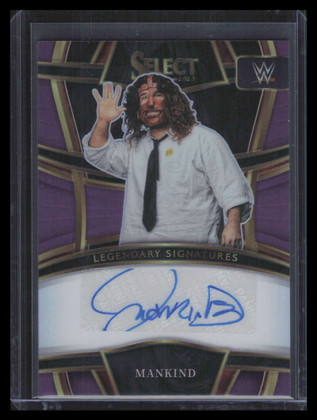 2023 Select WWE Legendary Signatures Prizms Purple LSMKN Mankind Auto 35/35