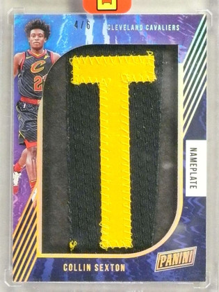 2020 Panini Collin Sexton Game Used Nameplate Patch #4/6