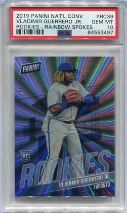 2019 Panini National Convention Rainbow Spokes Vladimir Guerrero 46/50 PSA 10