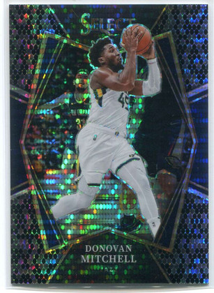 2021-22 Select Prizms Black Snake Skin Pulsar Refractor 178 Donovan Mitchell 1/1