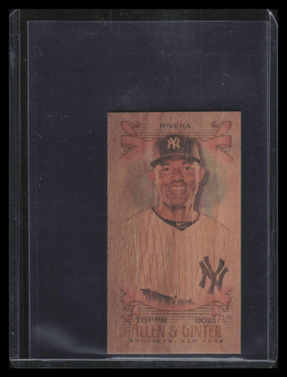 2021 Topps Allen and Ginter Mini Wood 115 Mariano Rivera 1/1