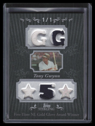 2008 Topps Sterling Stardom Relics Five Silver 5ss76 Tony Gwynn 5 Jersey 1/1