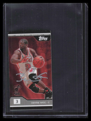2007-08 Topps Mini Exclusives Autographs MEDW Dwyane Wade Auto