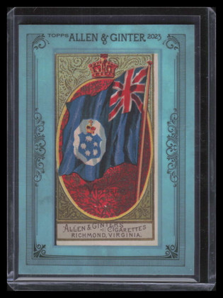 2023 Topps Allen Ginter Framed Originals Buyback 1890 Flags Nations Victoria 1/1