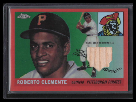 2020 Topps Chrome Retro Rookie Relics Orange Refractor Roberto Clemente Bat 4/25