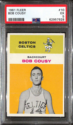 1961-62 Fleer 10 Bob Cousy PSA 5 EX