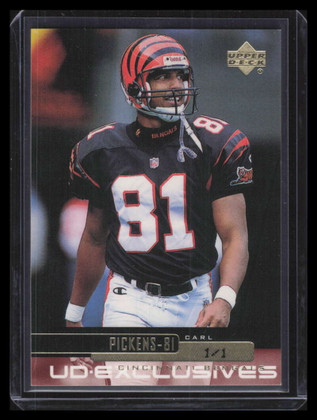 1999 Upper Deck Exclusives 1/1 49 Carl Pickens 1/1