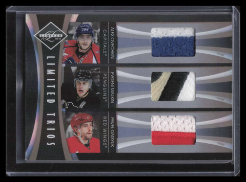 2010-11 Limited Trios Materials Prime Datsyuk Malkin Ovechkin Triple Patch 29/49