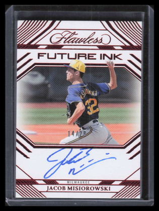 2024 Panini Flawless Future Ink Ruby 44 Jacob Misiorowski Rookie Auto 14/20
