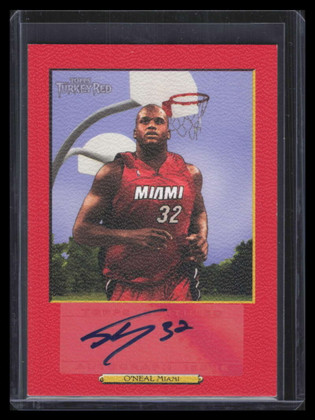 2006-07 Topps Turkey Red Autographs Red SO Shaquille O'Neal Auto 14/25