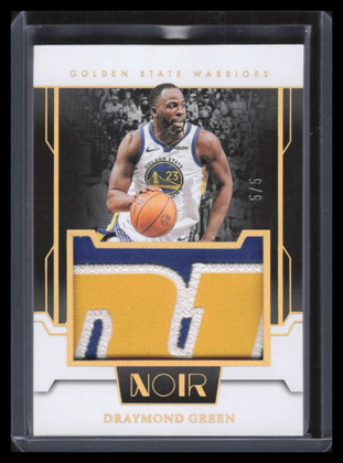 2023-24 Panini Noir Jumbo Material Prime 31 Draymond Green Jumbo Patch 5/5