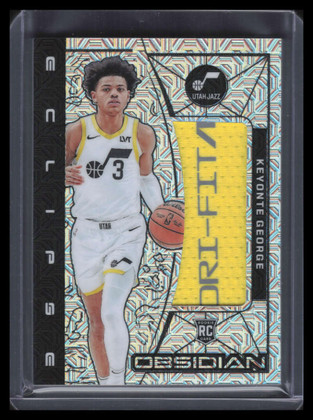 2023-24 Panini Obsidian Eclipse Vibrant Mojo 21 Keyonte George RC Patch 1/1