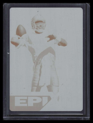 1997 Pinnacle Epix Printing Plate Yellow Back e2 Troy Aikman 1/1