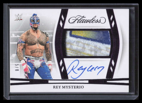 2024 Panini Flawless Horizontal Autographed Amethyst Rey Mysterio Patch Auto 5/8