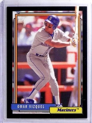 2017 Topps Archives Black Parallel Omar Vizquel #D 1/1