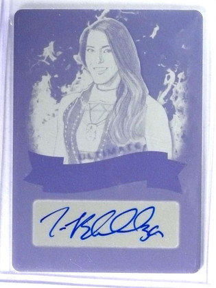 2020 Leaf Ultimate Wrestling Queens Tessa Blanchard autograph plate 1/1 ID: 28420