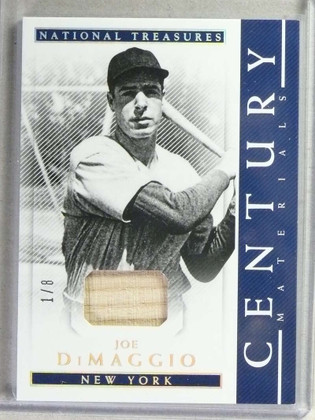 2018 National Treasures Century Materials Joe Dimaggio bat #1/3 CE-JD