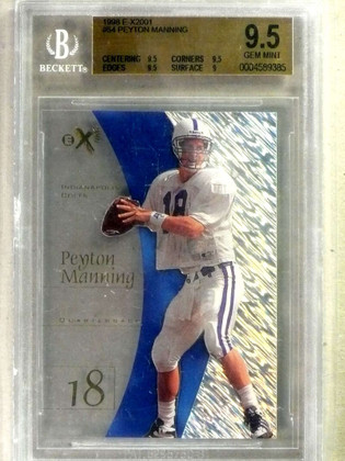1998 E-X2001 EX Peyton Manning rc rookie #54 BGS 9.5 GEM MINT