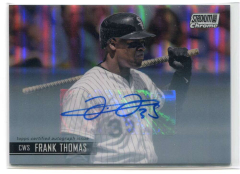 2021 Stadium Club Chrome Insert Autographs SCCAFT Frank Thomas Auto 24/25