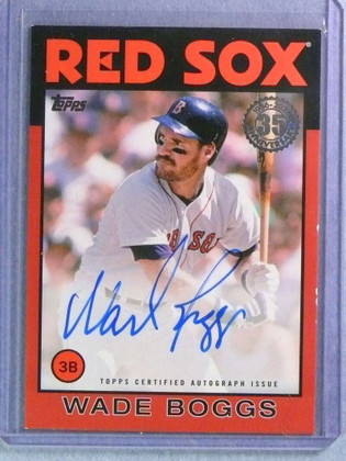 2021 Topps '86 Red Wade Boggs Autograph Auto #06/10 #86AWB 