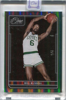 2021-22 Panini One &amp; One Green 173 Bill Russell 2/5