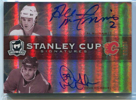 2009-10 The Cup Stanley Cup Signatures sc2gm MacInnis Gilmour Dual Auto 2/25