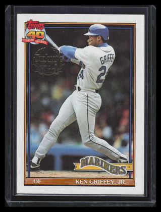 2016 Topps Tribute to the Kid Buyback 1991 Topps Ken Griffey Jr. 1/1