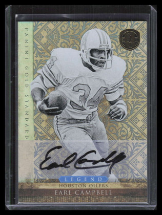 2011 Panini Gold Standard Autographs Silver 144 Earl Campbell Auto 3/5