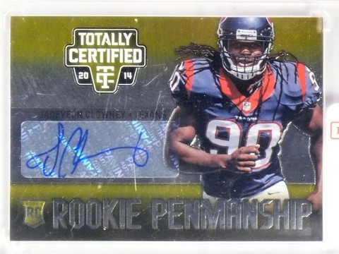 2014 Totally Certified RC Penmanship Gold Jadeveon Clowney Autograph #D3/5