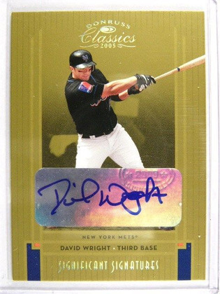 2005 Donruss Classics David Wright auto autograph #D08/10 #158
