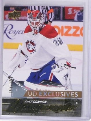 2015-16 Upper Deck Mike Condon Exclusives Young Guns RC #D055/100 #239