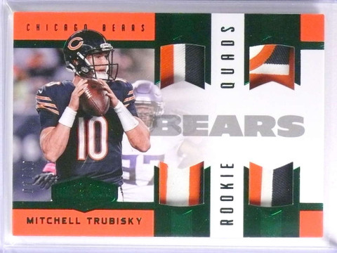 2017 Panini Plates & Patches Mitchell Trubisky quad patch rookie #D07/10