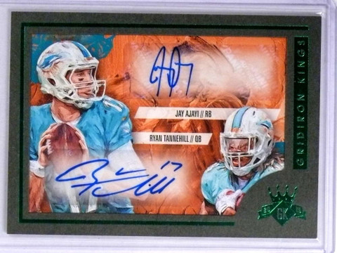2015 Panini Gridiron Kings Jay Ajayi Ryan Tannehill autograph auto #d1/5