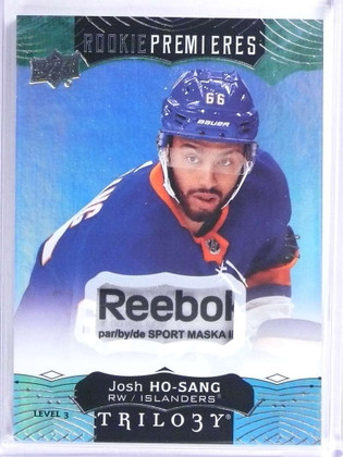 2017-18 Upper Deck Trilogy Josh Ho-Sang Reebok tag patch rookie rc #D2/5