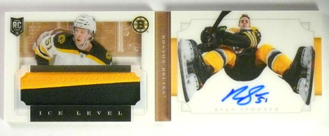 2013-14 Dominion Ice Level Ryan Spooner autograph patch rc  Book #D02/10