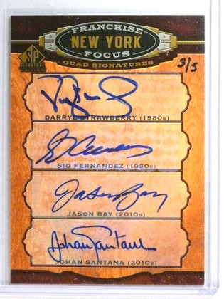 2012 Sp Signature NY Focus Strawberry Fernandez Santana autograph #D3/5