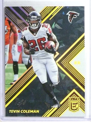 2017 Panini Elite Gold Parallel Tevin Coleman #D 1/1